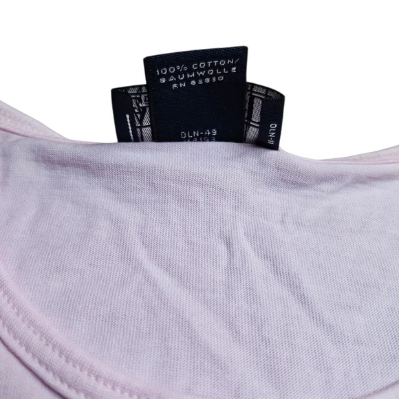 Lands’ End Large Light Pink Crewneck Short Sleeve T-Shirt - Picture 8 of 9